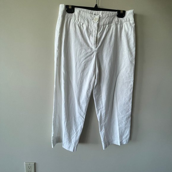White Linen Pants - Picture 5 of 7